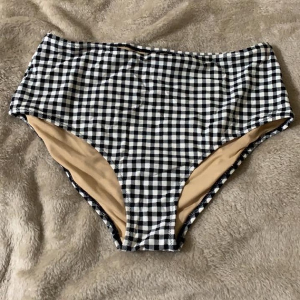 High waisted bathing suit bottoms
